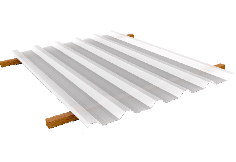 Telhas Translúcidas Permitem um maior aproveitamento da luz solar, tornando o ambiente mais iluminado, auxiliando na economia de energia.